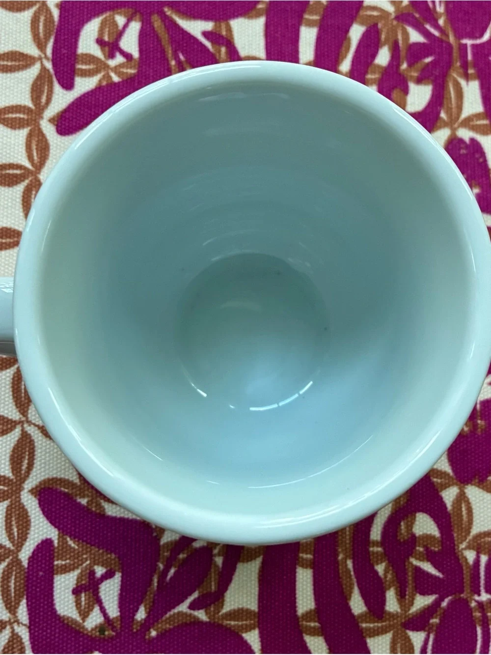 Pottery Barn White Ceramic Coffee Mug - Classic Dining Cup 10 oz.